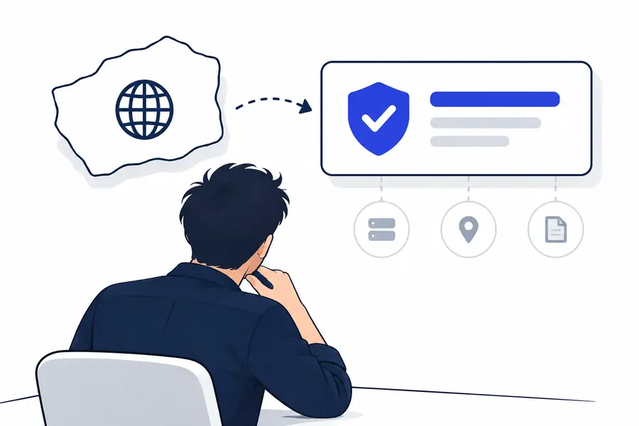A basic authority checking view with limited context